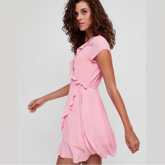 Aritzia Sunday Best Savoy wrap dress. 💗 - Picture 2 of 3